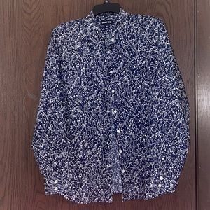 Brand new never been worn. Size 14. Lands End dress shirt. Supination cotton.